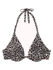 Passionata Bikini-Oberteil "Waikiki" in Braun/ Schwarz/ Weiß