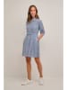 Cream Kleid in Weiß/ Blau