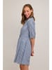 Cream Kleid in Weiß/ Blau