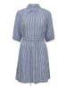 Cream Kleid in Weiß/ Blau