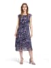 BETTY & CO Kleid in Dunkelblau/ Lila