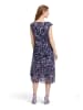 BETTY & CO Kleid in Dunkelblau/ Lila