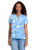 BETTY & CO Bluse in Hellblau/ Weiß