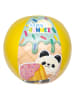 Happy People Strandbal "Happy Summer" geel - Ø 29 cm