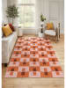 BELLA MAISON Kurzflor-Teppich ''Sereno'' in Rosa/ Orange/ Rot