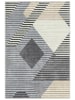 BELLA MAISON Kurzflor-Teppich ''Cascais'' in Grau/ Beige