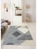 BELLA MAISON Kurzflor-Teppich ''Cascais'' in Grau/ Beige