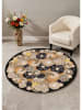 BELLA MAISON Kurzflor-Teppich ''Isolde'' in Beige/ Schwarz