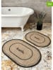 BELLA MAISON 2er-Set: Badematten ''Cinder'' in Beige