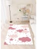 BELLA MAISON Kurzflor-Teppich ''Vita'' in Weiß/ Pink