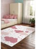 BELLA MAISON Kurzflor-Teppich ''Vita'' in Weiß/ Pink