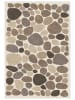 BELLA MAISON Kurzflor-Teppich ''Marcel'' in Beige/ Grau