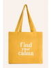 CALMA HOUSE Torba "Rambla" w kolorze żółtym na zakupy - 35 x 40 cm