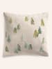 CALMA HOUSE Kussenhoes ''Avet'' beige/groen