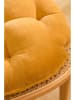 CALMA HOUSE Stoelkussen ''Velour'' mosterdgeel
