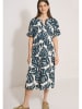 Cecil Kleid in Creme/ Dunkelblau