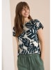 Cecil Shirt in Creme/ Dunkelblau