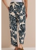 Cecil Broek beige/donkerblauw