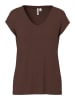 Pieces Shirt in Braun