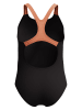Speedo Badeanzug "Medley" in Schwarz/ Orange