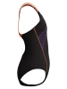 Speedo Badeanzug "Medley" in Schwarz/ Orange