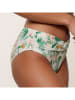 Linga Dore Bikini-Hose in Weiß/ Grün
