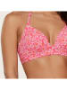 Linga Dore Bikini-Oberteil in Pink/ Weiß