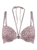 Linga Dore Bikini-Oberteil in Rosa/ Schwarz