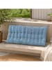 Ornami Futonkussen "Shibo" blauw - (L)120 x (B)60 cm