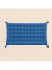 Ornami Futonkussen "Banga" blauw - (L)120 x (B)60 cm