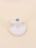 Ornami 2-delige set: kaarshouders wit - (H)11 cm