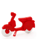 Winkee Pizzaschneider ''Scooter'' in Rot - (L)11,5 x (B)17,5 cm