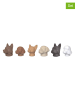 Winkee 6er-Set: Glasmarker ''Doggy'' in Bunt - (L)2,5 cm