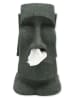 Winkee Taschentuchspender ''Moai'' in Grau - (B)18 x (H)31,5 x (T)19 cm
