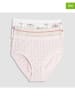 COTONELLA Figi high waist (3 pary) w kolorze jasnoróżowo-biało-kremowym