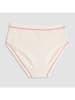 COTONELLA Figi high waist (3 pary) w kolorze jasnoróżowo-biało-kremowym