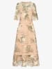 APART Kleid in Beige/ Grün