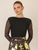 APART Kleid in Schwarz/ Gelb