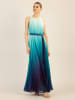 APART Jurk turquoise/donkerblauw