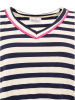 Zwillingsherz Bluza "Neon Stripes" w kolorze biało-granatowym