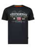 Geographical Norway Koszulka "Jecking" w kolorze czarnym