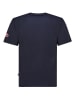 Geographical Norway Shirt "Jecking" donkerblauw