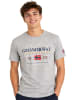 Geographical Norway Koszulka "Jecking" w kolorze szarym