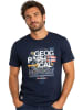 Geographical Norway Koszulka "J-Forest" w kolorze granatowym