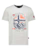 Geographical Norway Koszulka "Jilief" w kolorze szarym