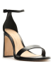 Schutz Leder-Sandaletten in Schwarz