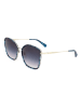 Longchamp Damen-Sonnenbrille in Blau/ Gold