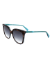 Longchamp Damen-Sonnenbrille in Braun/ Blau