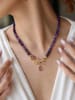 L'Atelier de Gaia Vergulde ketting met sierelement - (L)50 cm