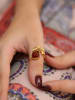 L'Atelier de Gaia Vergulde ring met edelsteen